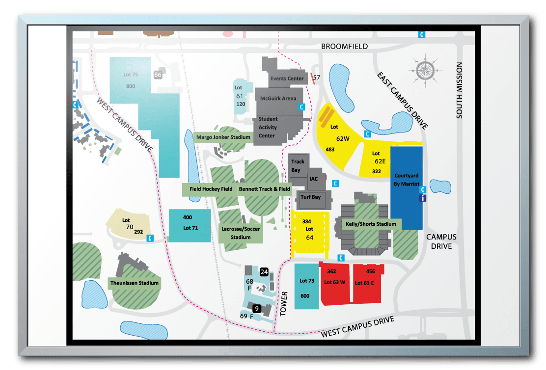 University Of Michigan Campus Map   Central Michigan University  24x36 CampusMap Min 